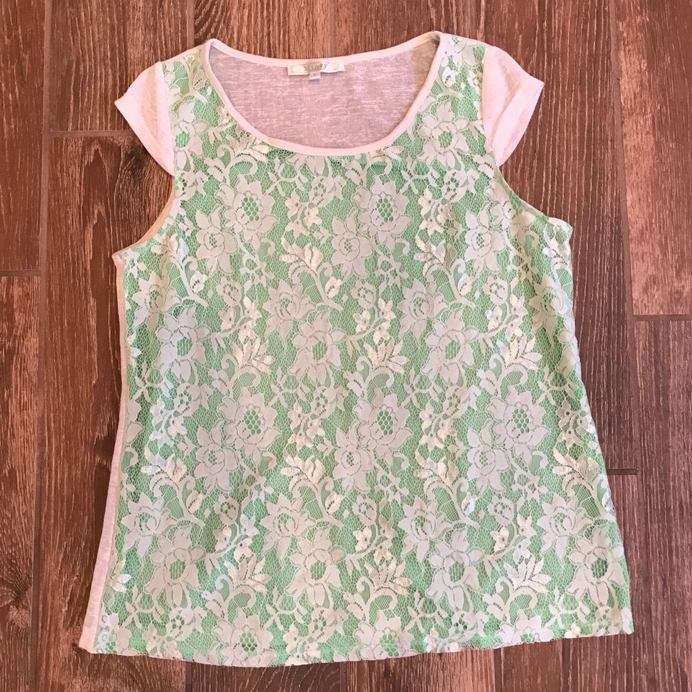 ⭐️ 2/$20 Lace Top Large